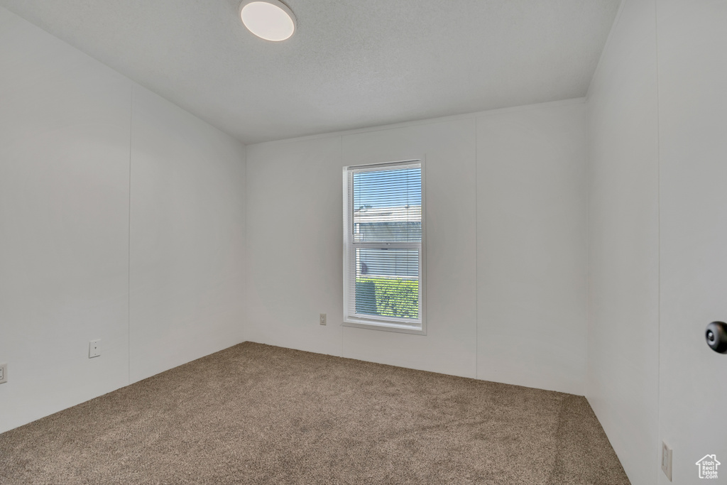 Spare room featuring carpet