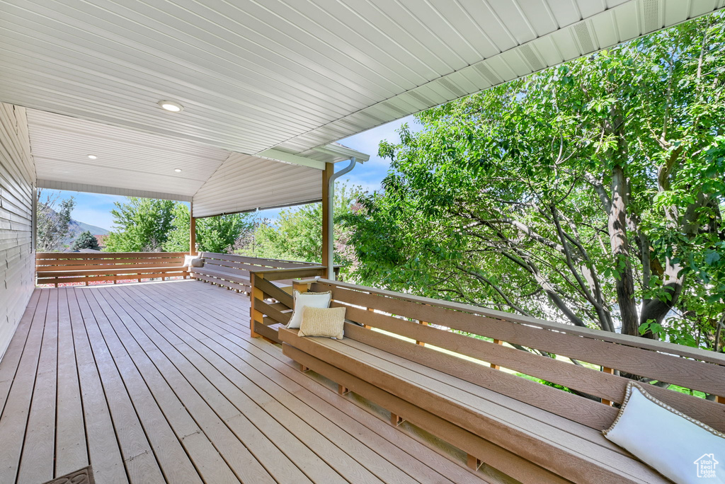 View of deck