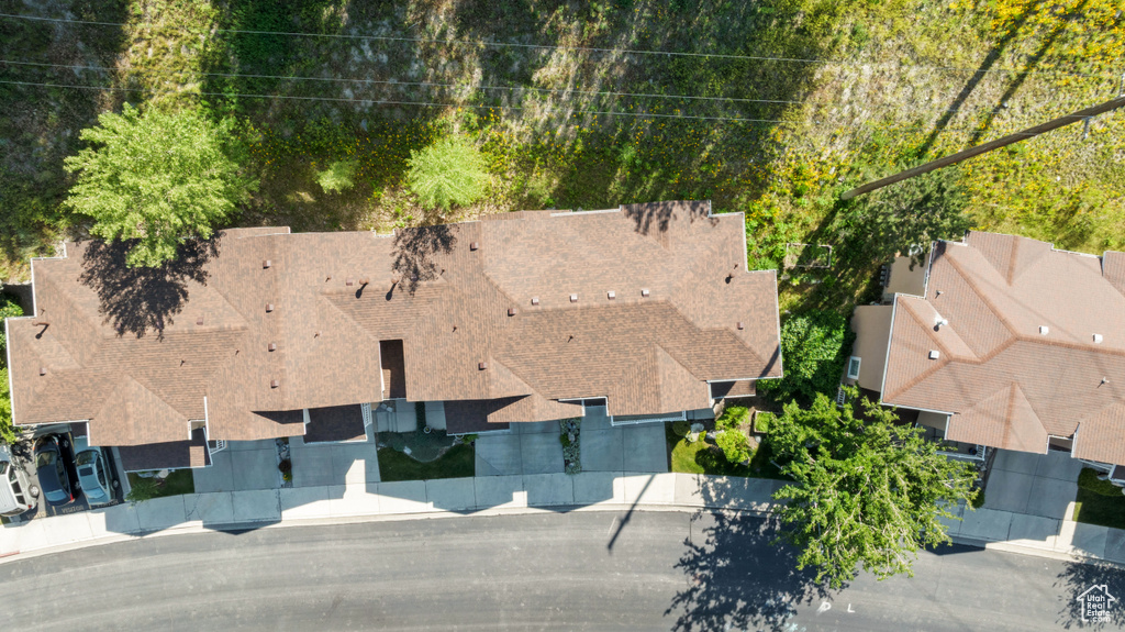 View from above of property