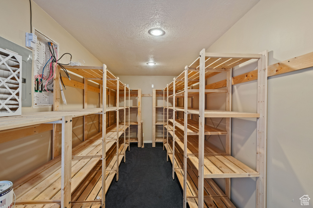 Storage area with electric panel