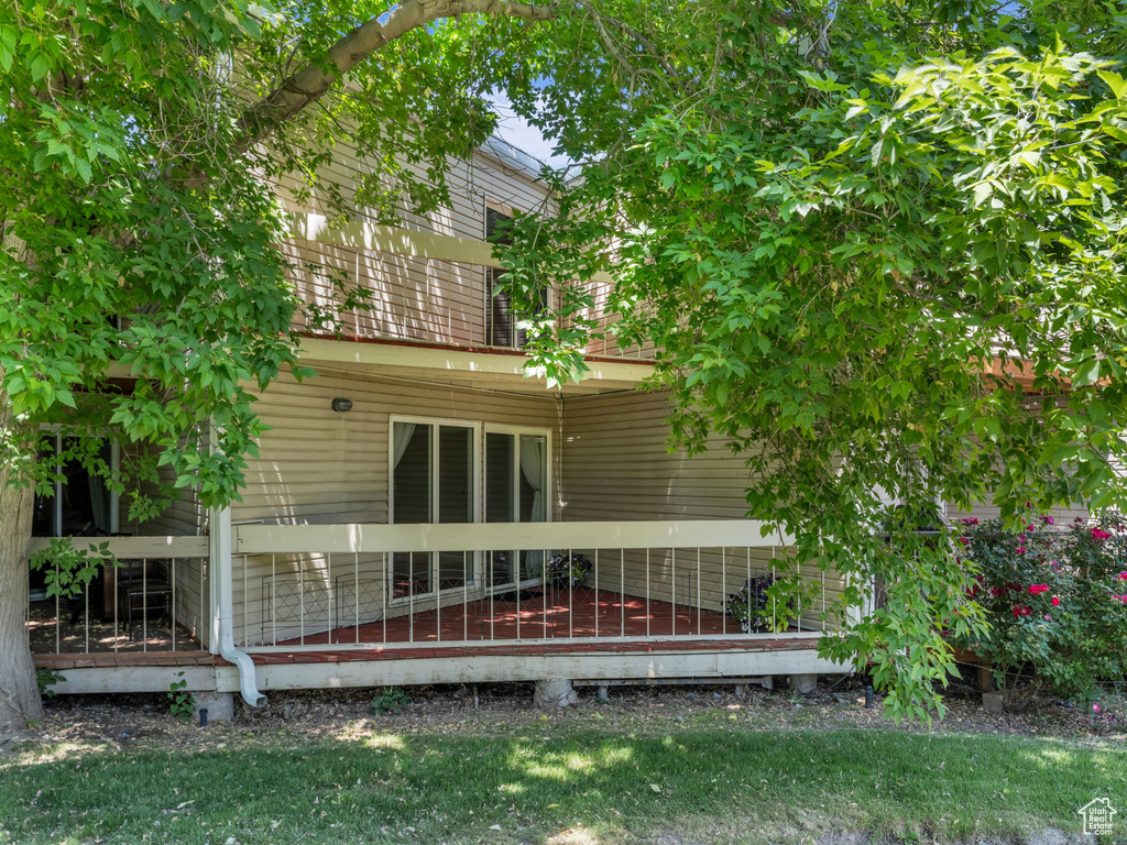 View of rear view of property
