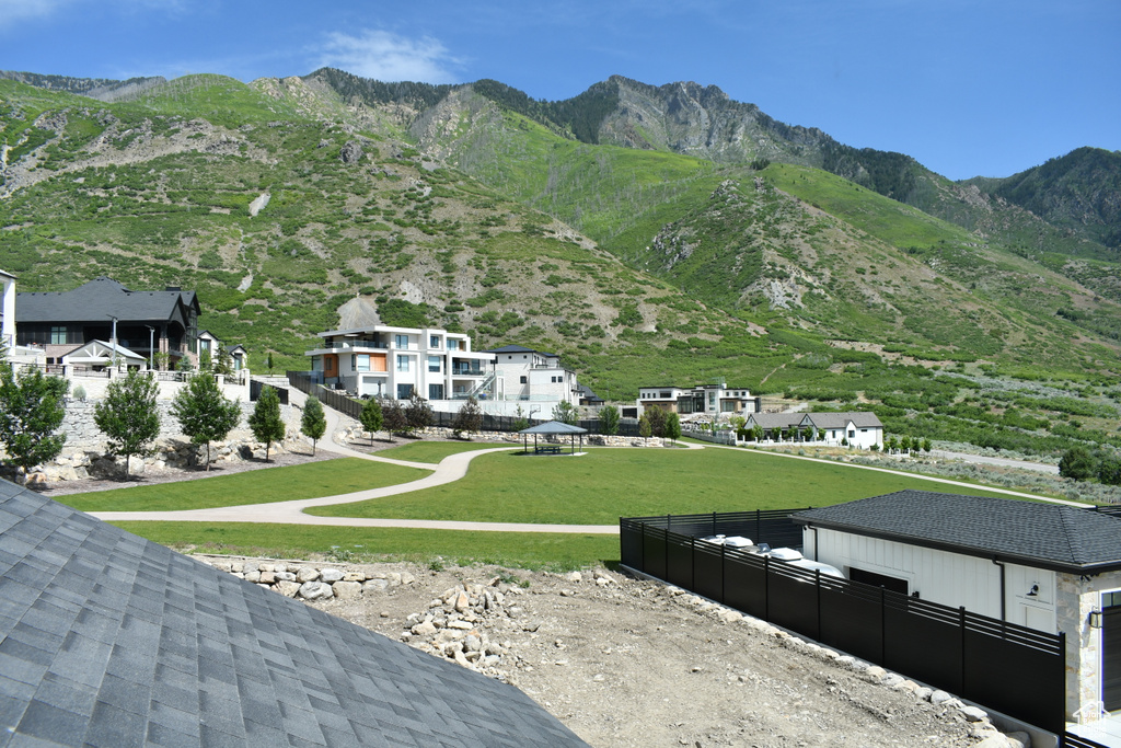 View of mountain background