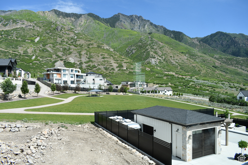 View of mountain backdrop