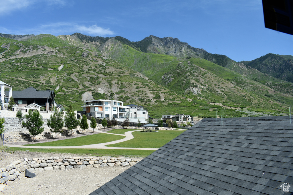 View of mountain background
