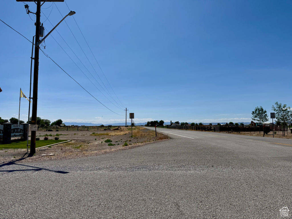 View of asphalt street