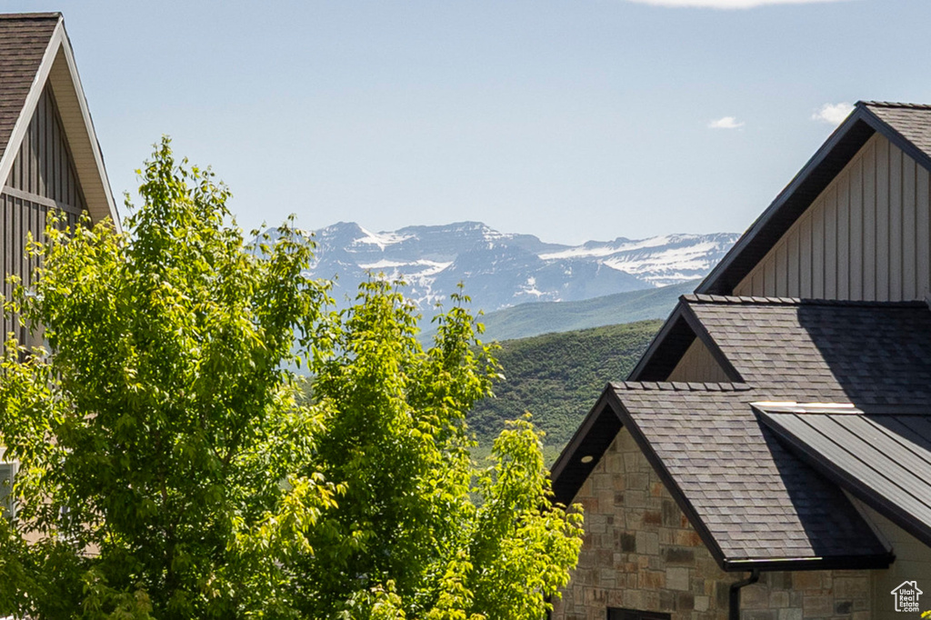 View of mountain background