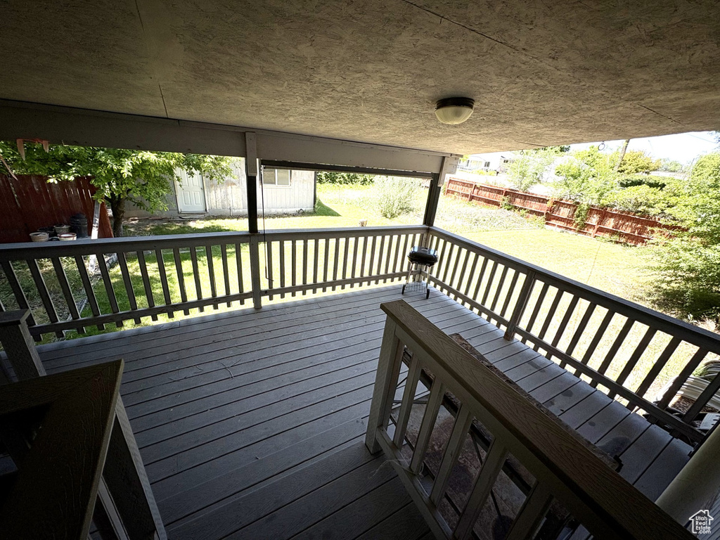 View of deck