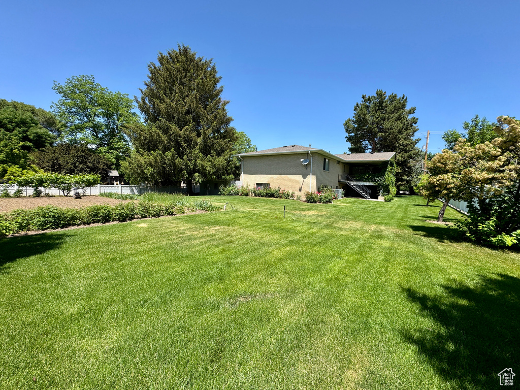 View of green lawn
