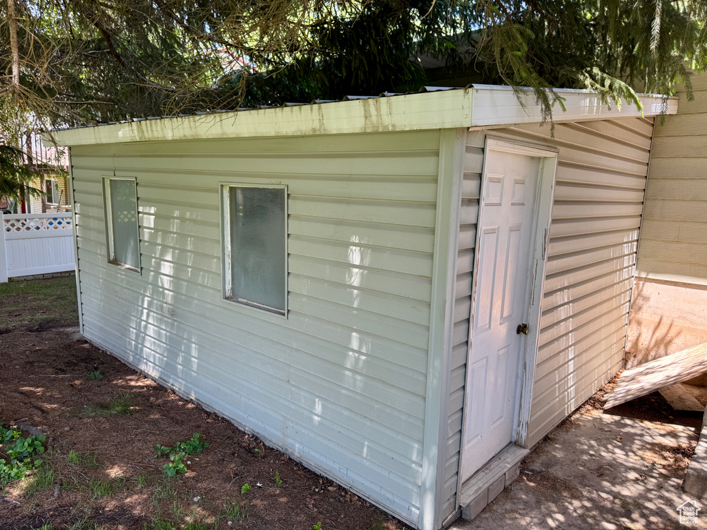 View of outdoor structure