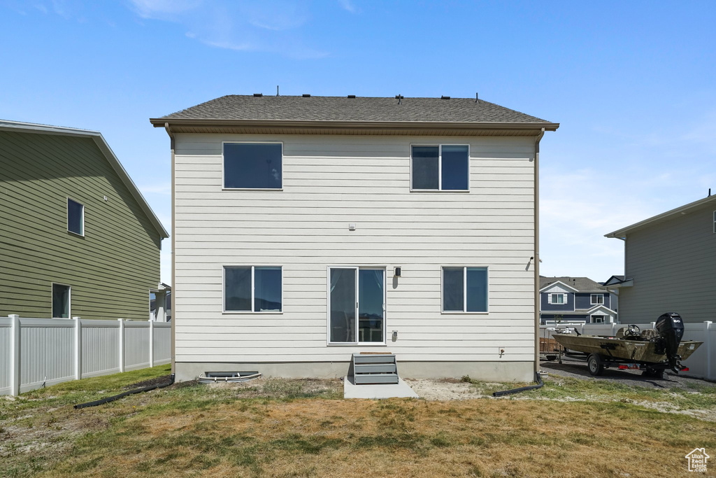 View of back of property