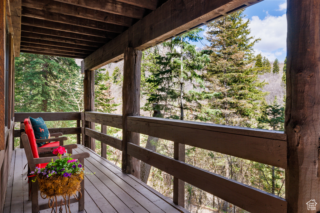 View of deck