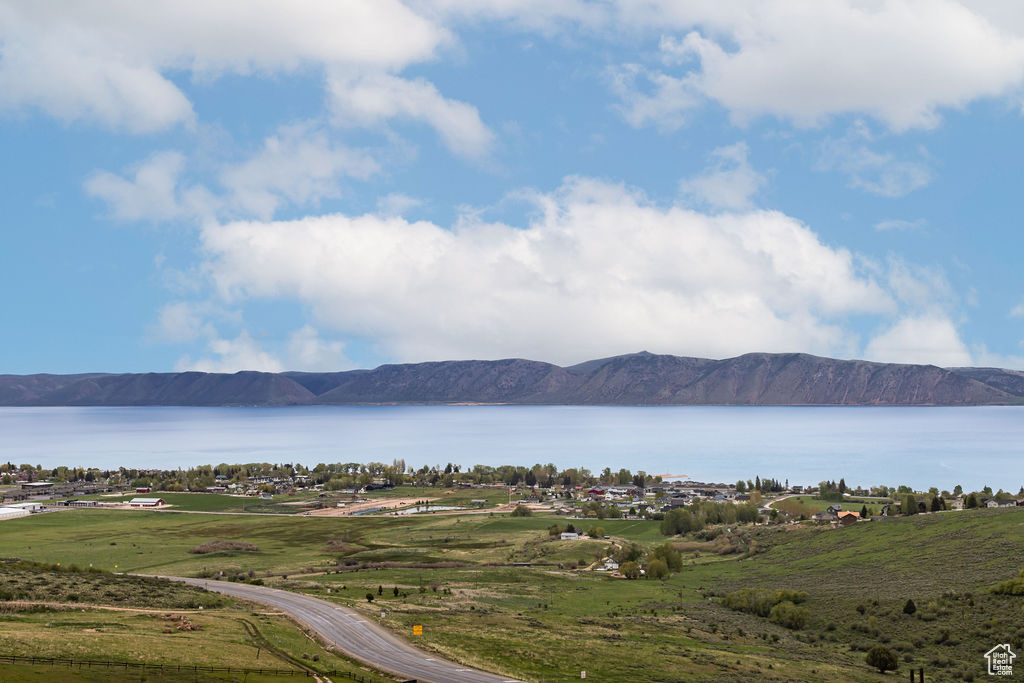 Water view with mountains