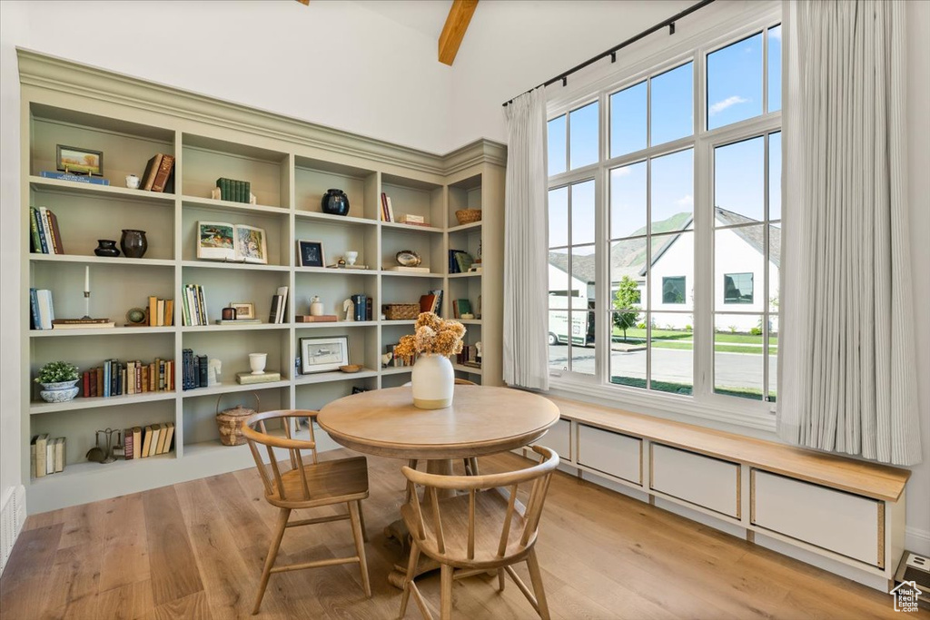 Dining room featuring light wood-style floors