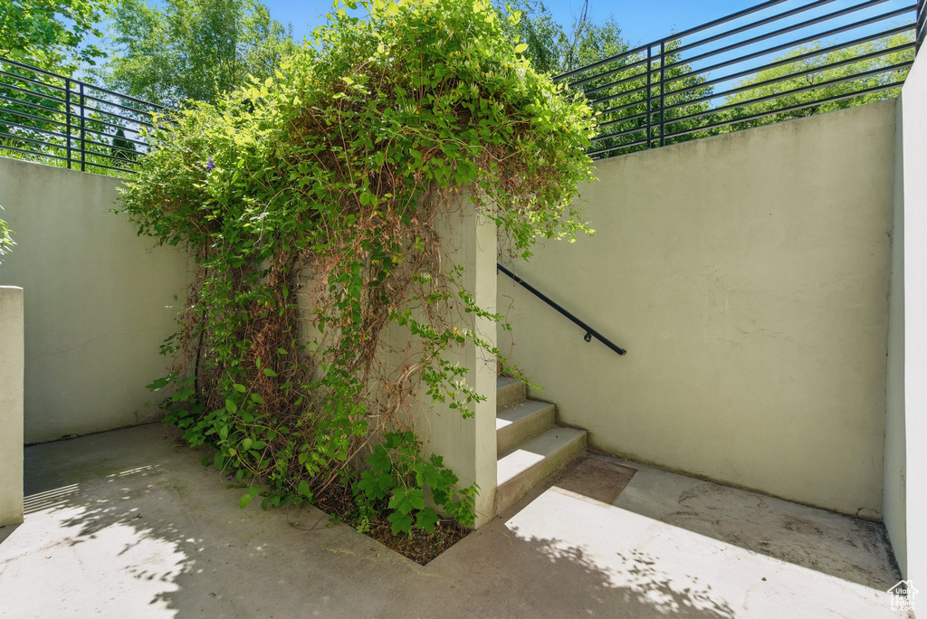 View of stairs