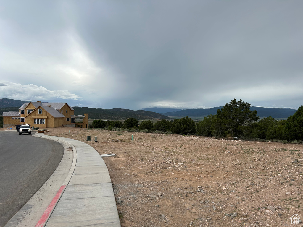 View of mountain background