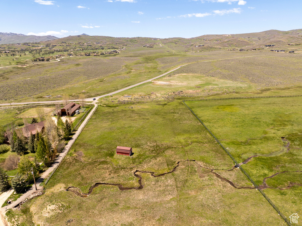 View of rural area featuring a mountain backdrop