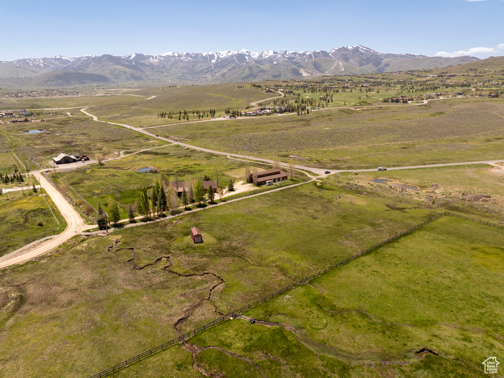 View of rural area featuring a mountain backdrop