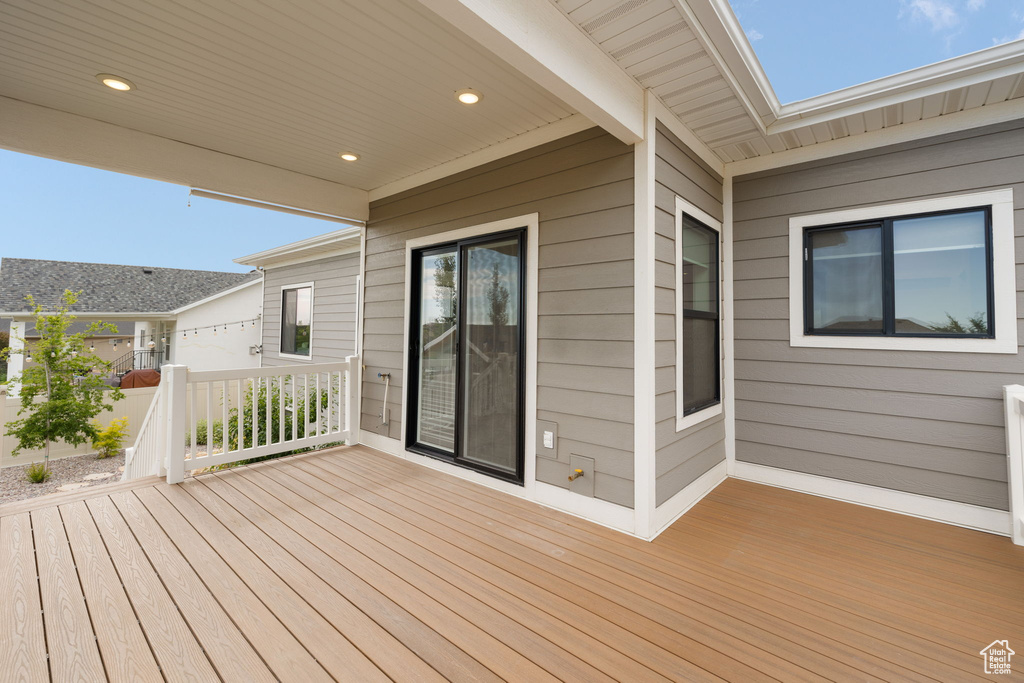 View of deck
