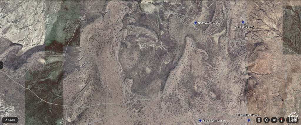 Aerial overview of property's location