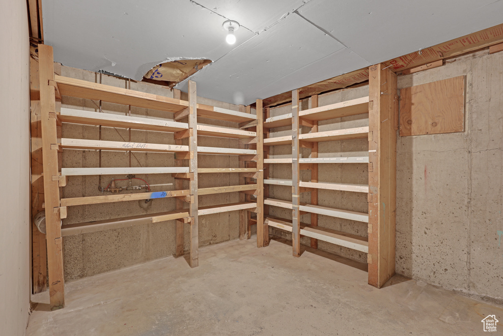 View of storage room