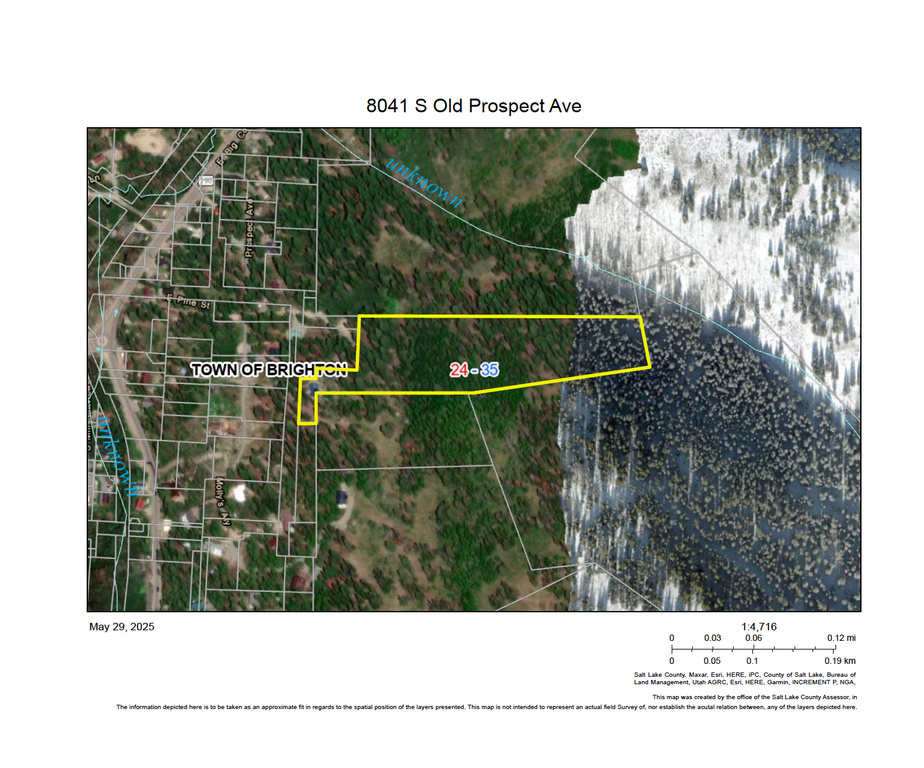 Map of property location featuring property parcel outlined