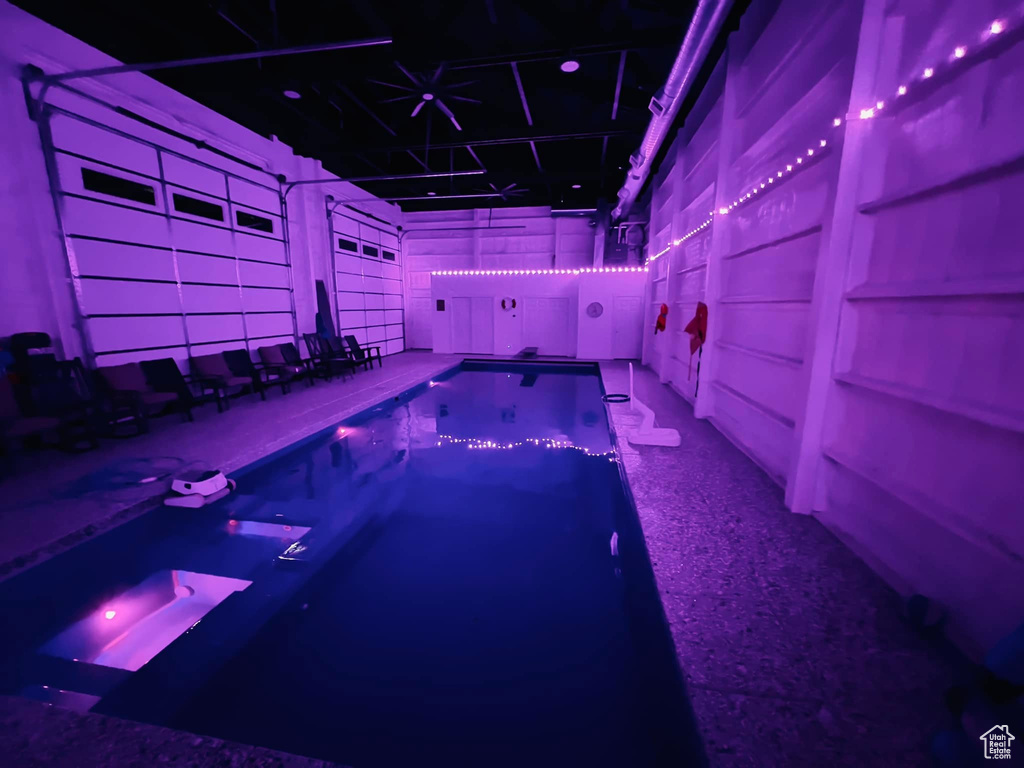 Outdoor pool featuring a patio