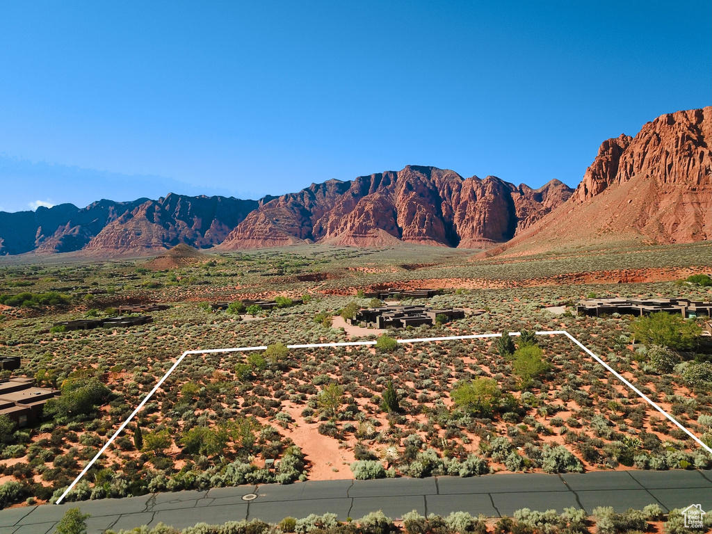 View of mountain background