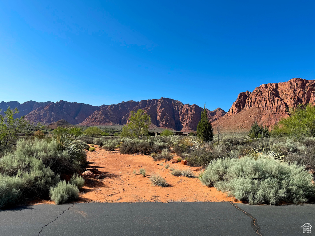 View of mountain background