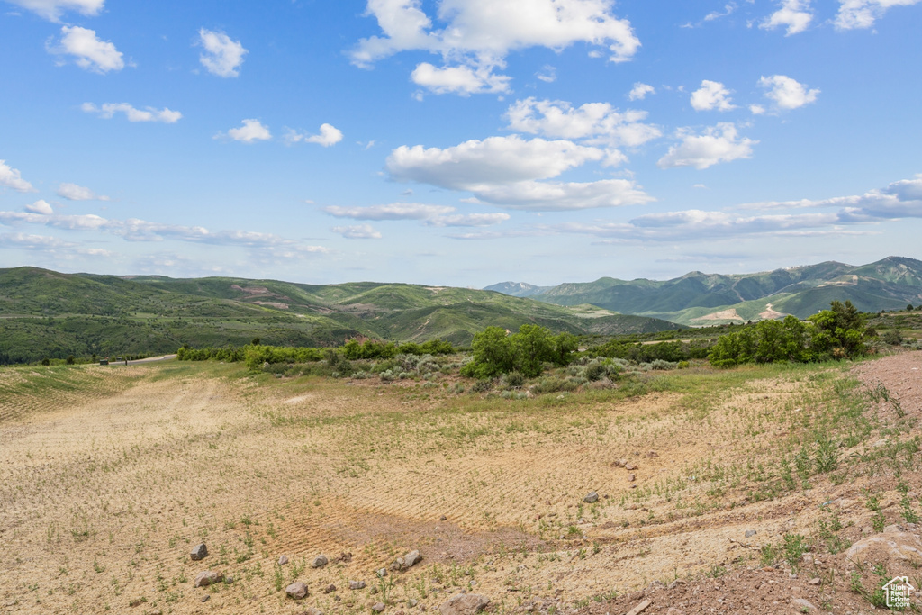 View of mountain background