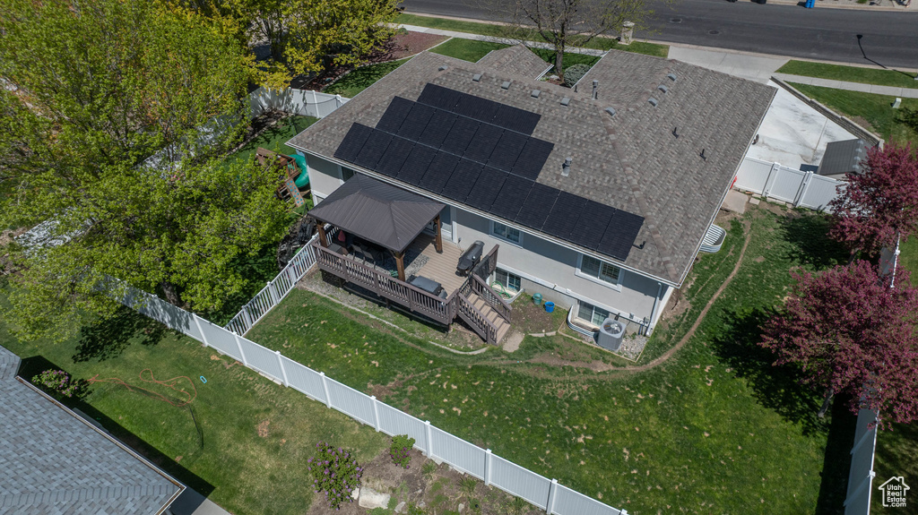 Aerial view of property and surrounding area
