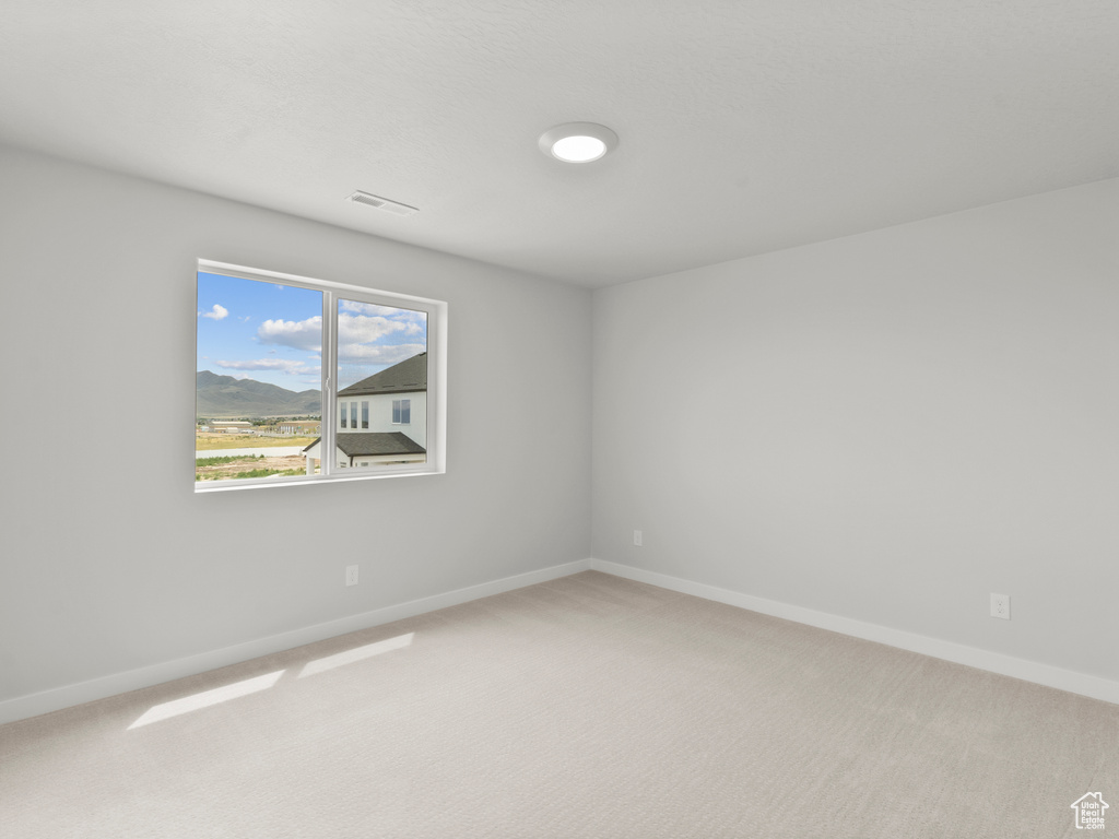 Spare room with light carpet