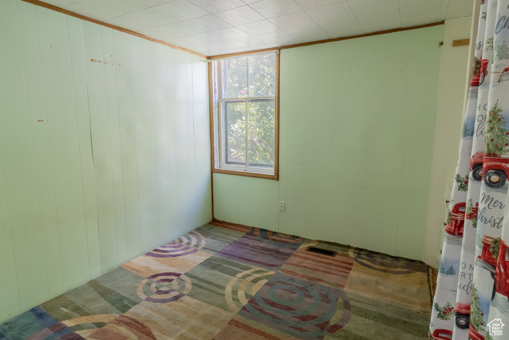 Spare room featuring carpet floors