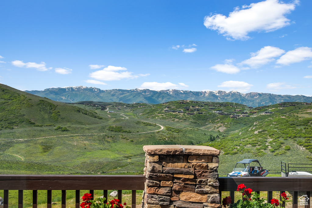 View of mountain backdrop