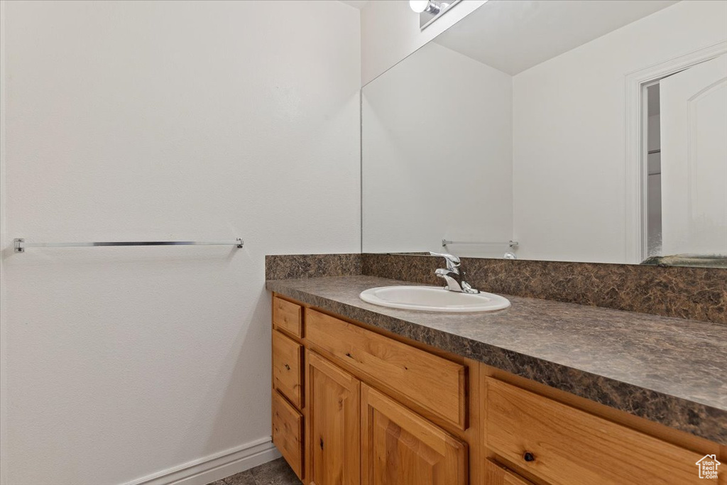 Bathroom featuring vanity