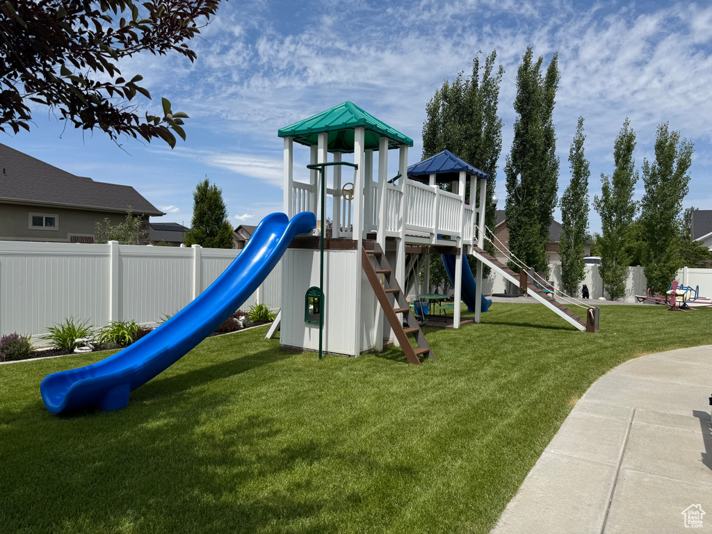 View of community playground