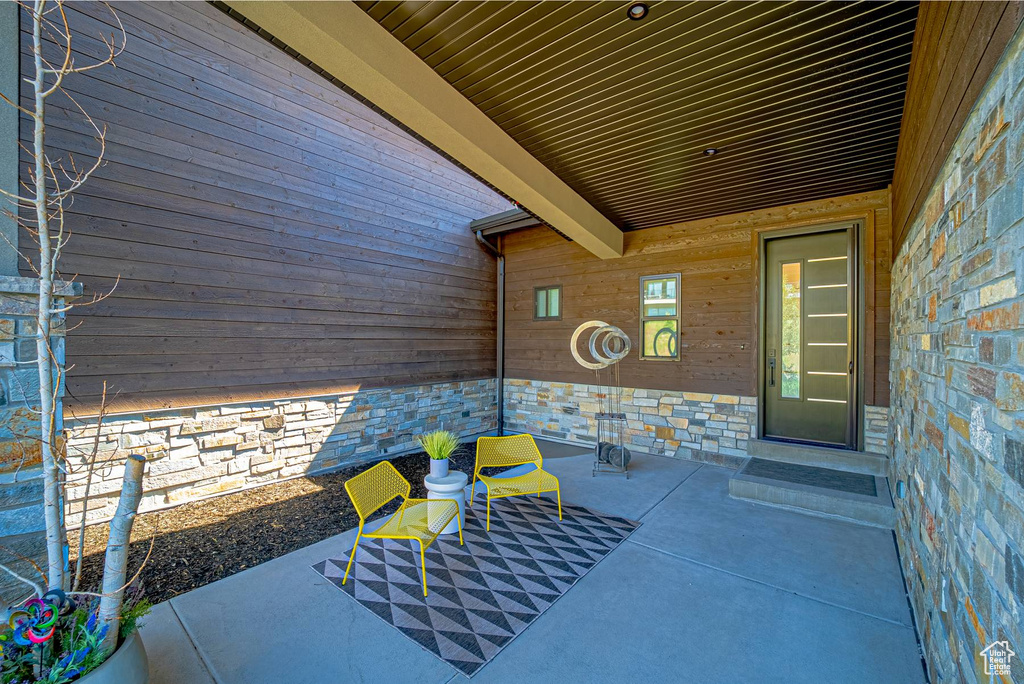View of patio
