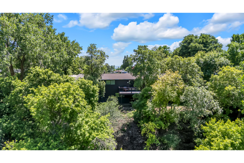 View from above of property