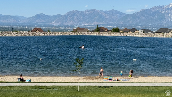 Water view featuring a mountain backdrop
