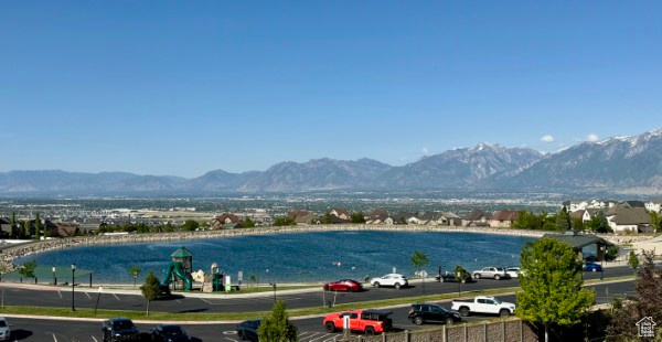 Water view featuring a mountain backdrop