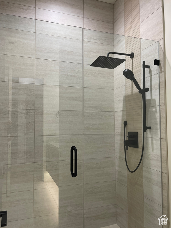 Bathroom with a shower stall