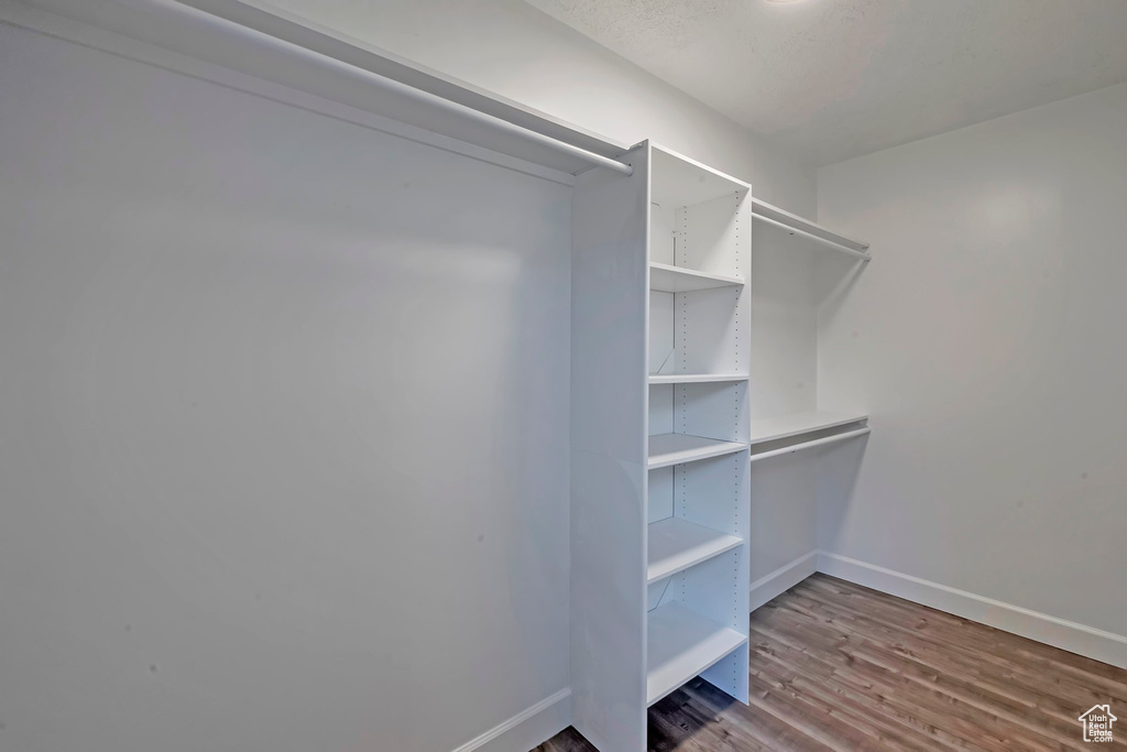 Spacious closet featuring wood finished floors