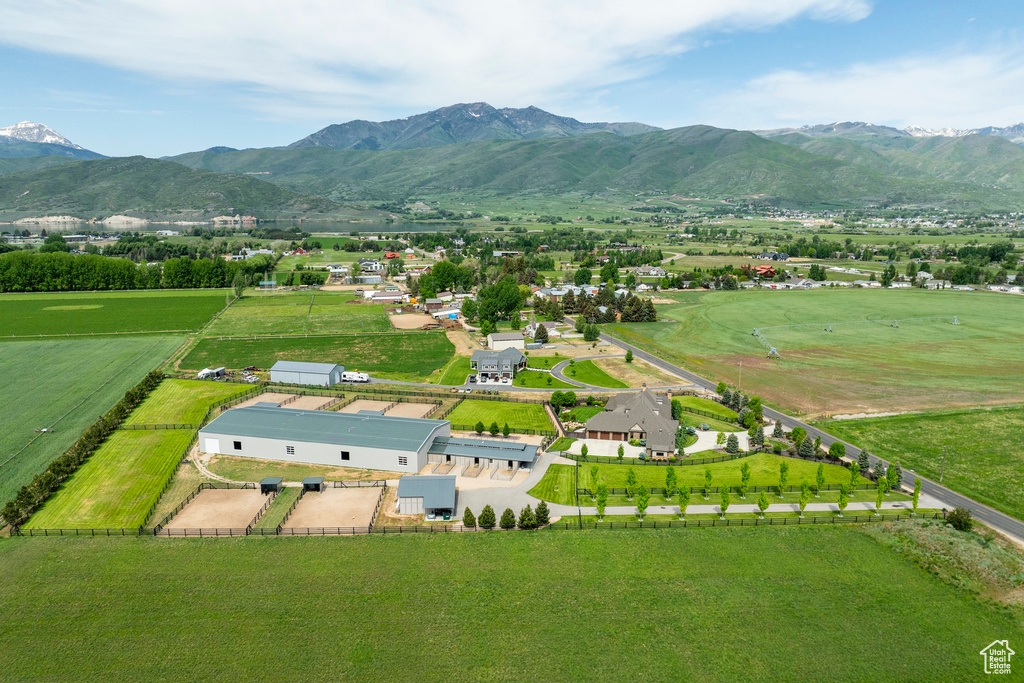 Bird's eye view of mountains
