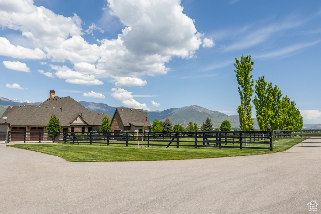 View of mountain backdrop