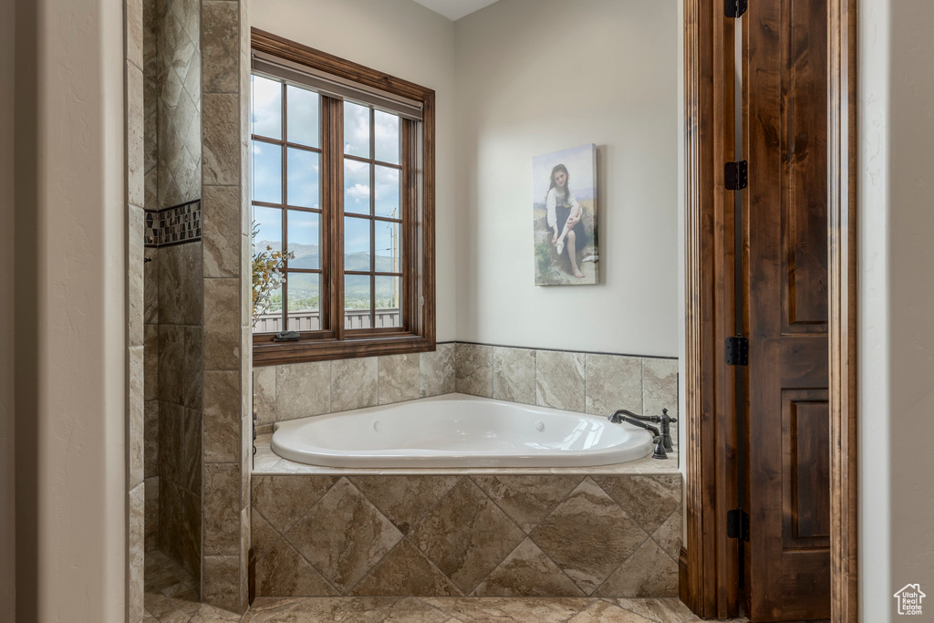 Bathroom with a bath