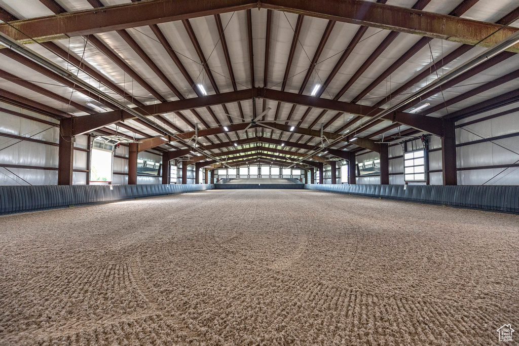 View of riding arena