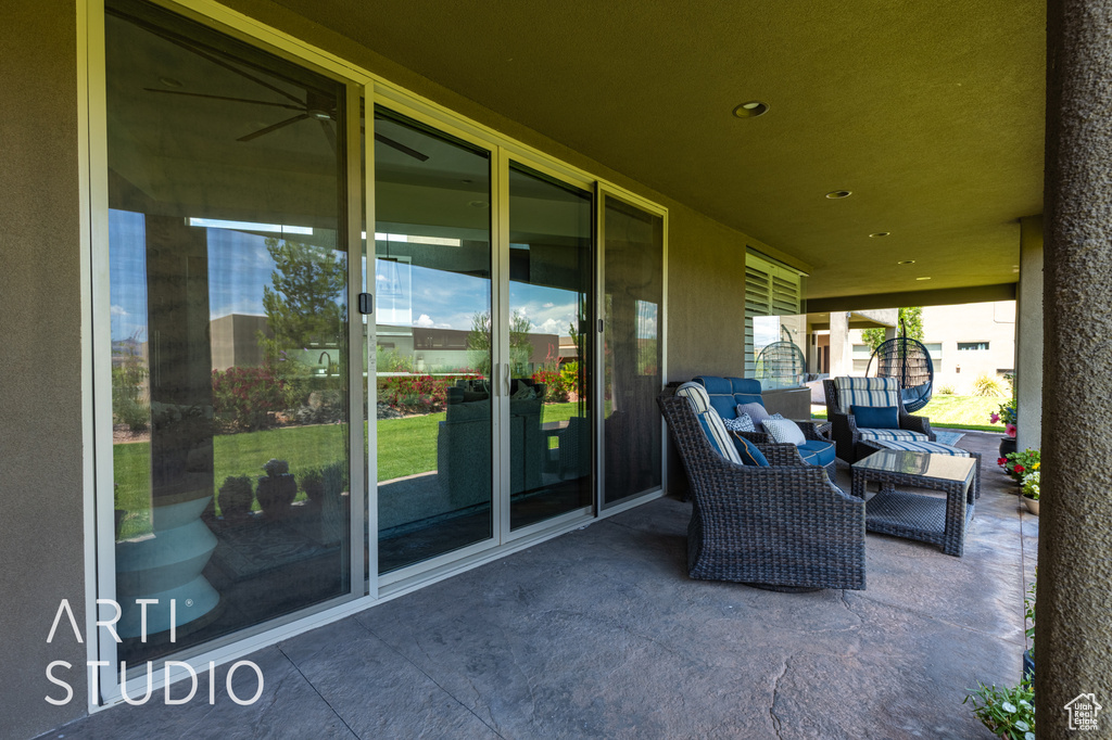 View of patio
