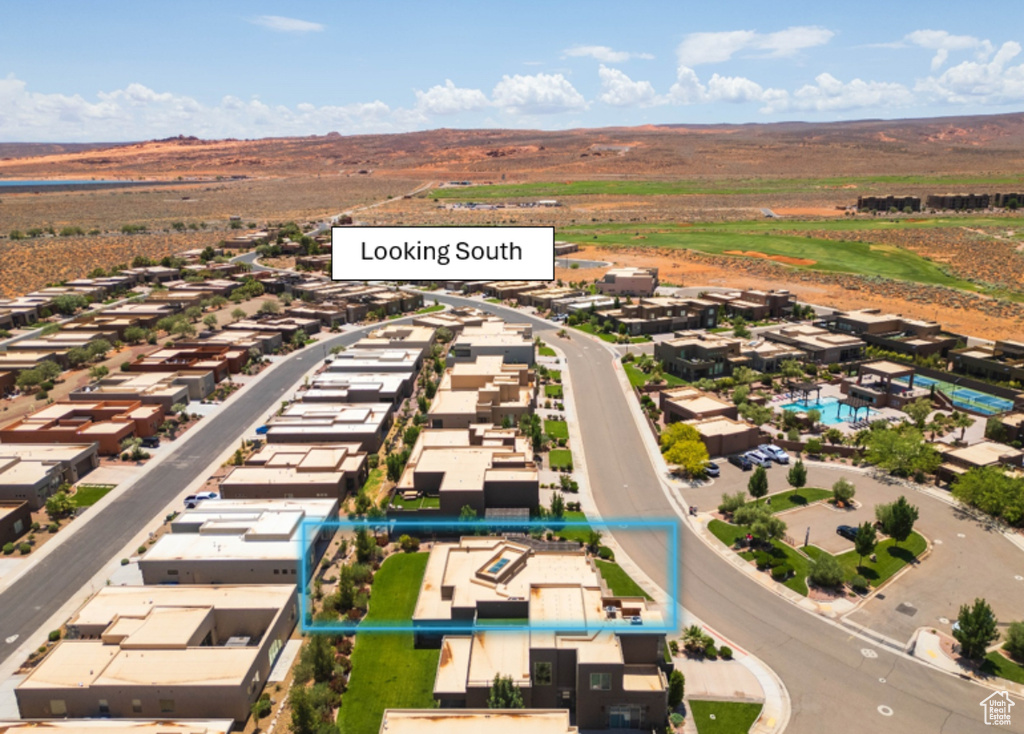 Aerial view of property\'s location featuring property parcel outlined