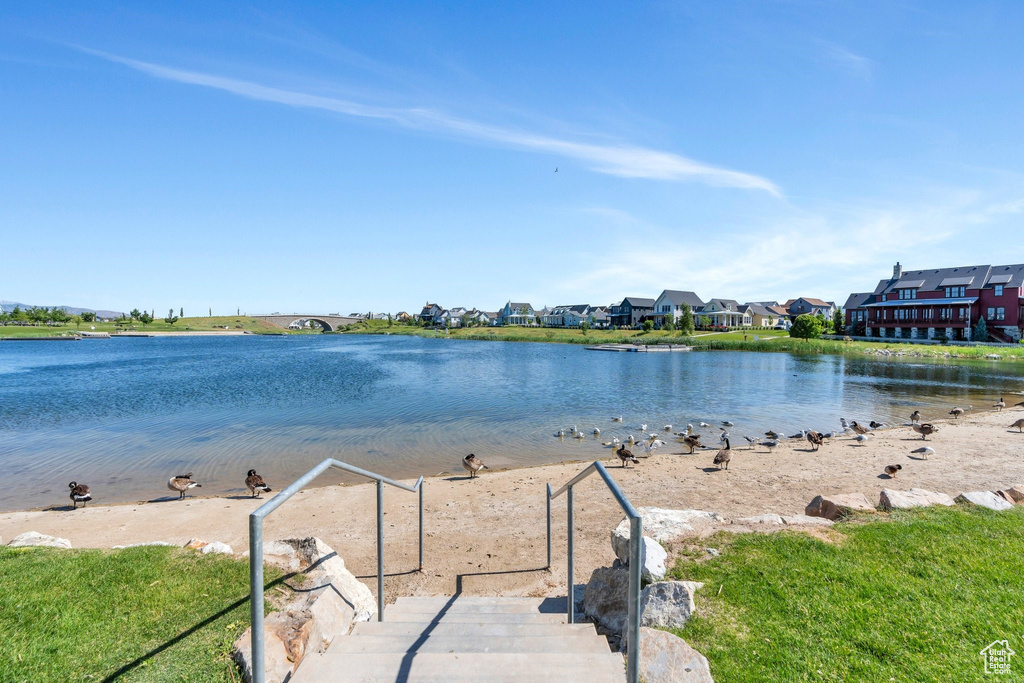 Water view featuring nearby suburban area