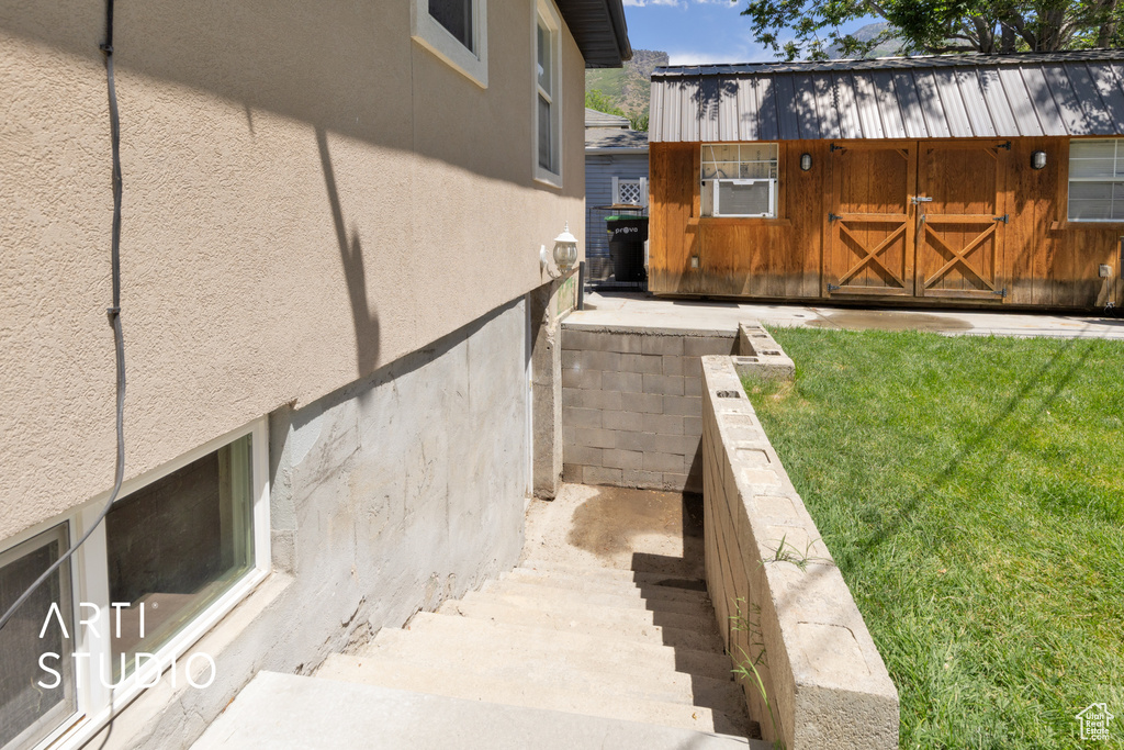 View of stairway