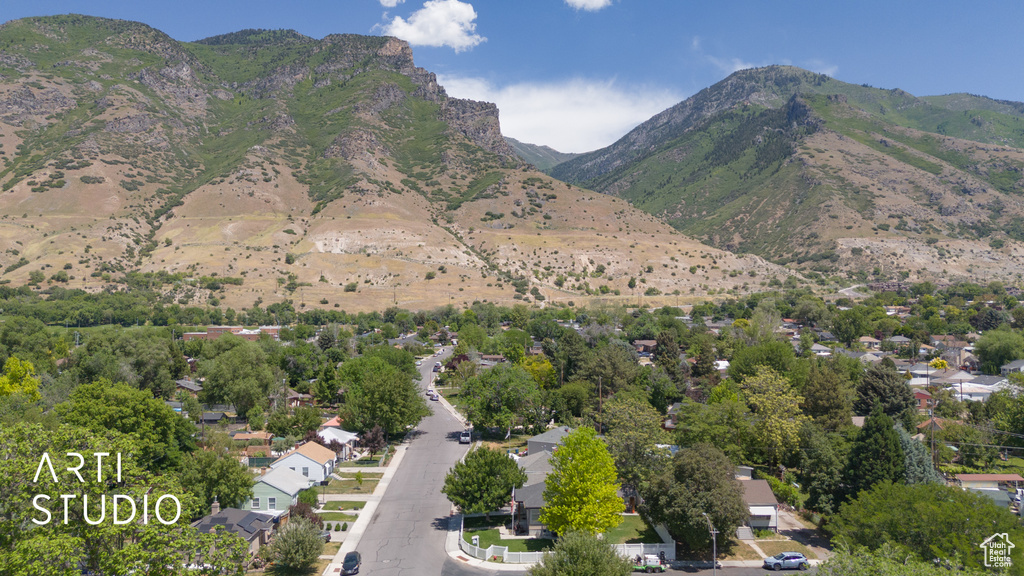 View of mountain background